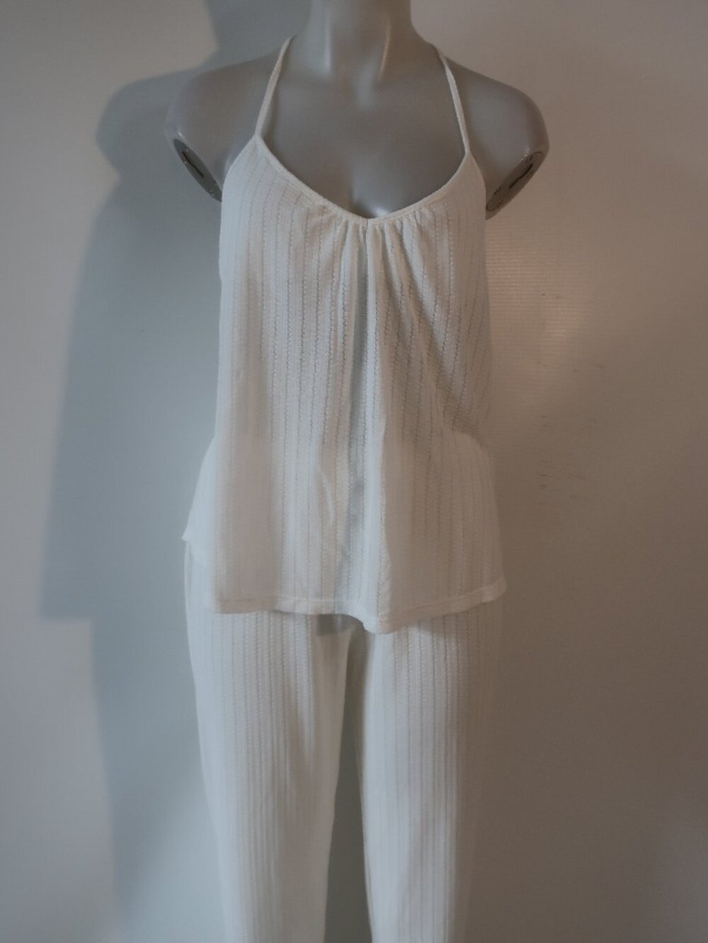 NWT Womens Eberjey White Cloud (Item-16) Two Piece Set Cami Top/M Pant/L Pajama